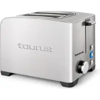Taurus MyToast II Legend, 2 Scheibe(n), Edelstahl, Edelstahl, Tasten, Drehregler, 850 W