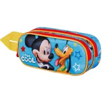 KARACTERMANIA Disney Micky Maus Pal 3D Doppelfedermäppchen, Blau