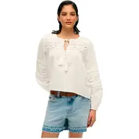 Superdry Ibiza Lace Langarmbluse