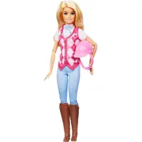 Barbie Mysteries: Das geheimnisvolle Pferdeabenteuer“ Malibu“ Puppe mit Reitkleidung und Zubehör, Modepuppe, Weiblich, 3 Jahr(e), Mädchen, 305 mm, 134 g