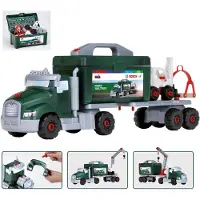 Klein 8626 Bosch Schraubtruck Spiel-Set mit Drehmomentschraubendreher | Konstruktions-Spielzeug mit Werkzeug, Gabelstapler und Kran | Spielzeug für Kinder ab 3 Jahren