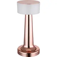 Globo Angelika LED Tischleuchte 1W CCT Kupferfarben Matt, Kunststoff Ø9cm 58447K