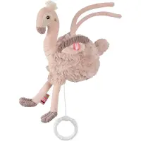 Fehn Spieluhr "Lazy, Crazy & Pink, Flamingo", rosa (rose), Spieluhren, KinderB:12,6cm H:5,8cm L:25,5cm, Plüsch, Softvelours, Spieluhr, B:12,6cm H:5,8cm L:25,5cm