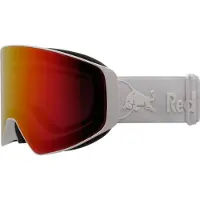 Red Bull Spect Eyewear - Skibrille mit Ersatzscheibe - Jamm White - Red With Purple Mirror - Weiß