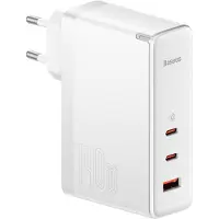 Baseus Gan5 Pro 2Xusb-C + Usb-Wandladegerät, 140 W (Weiß)