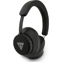 GUESS Bluetooth ENC On-Ear-Kopfhörer Saffiano Triangle Logo schwarz