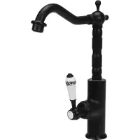 TRIZERATOP Küchenarmatur RETRO BLACK , Vintage, Wasserhahn, Spültischarmatur, Mischbatterie