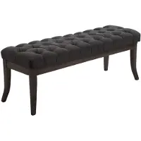 CLP Sitzbank Ramses Stoff antik-dunkel dunkelgrau/120 cm