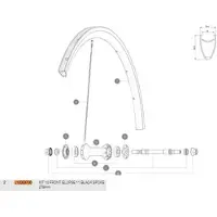 Mavic Ellipse 2011 Front Speiche 10 Einheiten