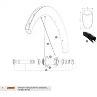 Mavic Cosmic Pro Carbon Sl Ust Disc 20 Front Felge