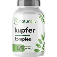 Naturally Kupfer Komplex | 2 mg elementares Kupfer, hochdosiert 180 St Presslinge