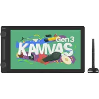 HUION KAMVAS 16, Kabelgebunden, 5080 lpi, 344,16 x 193,59 mm, USB, 1 cm, 39,6 cm (15.6")
