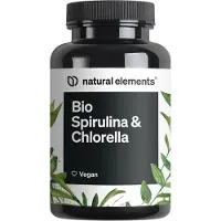 Natural Elements Spirulina & Chlorella Tabletten - 500 Tabletten_für 1 Monat
