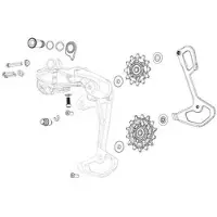 Sram Kappe des internen Umwerfers Red AXS E1