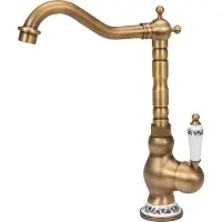 TRIZERATOP Küchenarmatur RETRO BRONZE, Vintage, Wasserhahn, Spültischarmatur, Mischbatterie
