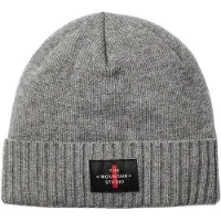 The Mountain Studio Cashmere Mix Cross Logo Mütze