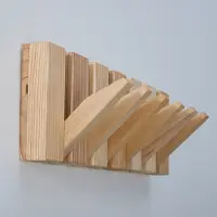Urban State Wandgarderobe - Garderobenständer hängend - Eschenholz - 6 Haken - Piano Garderobe - Garderobenständer - handgefertigt