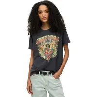 Superdry Biker Rock Graphic Relaxed Kurzarm-t-shirt