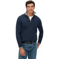 Superdry Strickpullover "ESSENTIALS COTTON HALF ZIP"