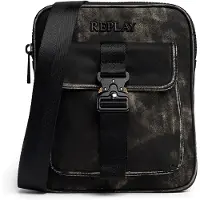 Replay Umhängetasche Reporter Bag Washed Black schwarz