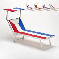 Beach and Garden Design Santorini Europe Edition Sonnenliege Meer Strand Professionell aus Aluminium - Frankreich