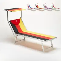 Beach and Garden Design Santorini Europe Edition Sonnenliege Meer Strand Professionell aus Aluminium - Deutschland