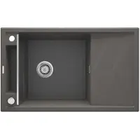 Deante Zrm T113 Magnetische Granitspüle Mit 1 Becken Und Abtropffläche