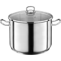 GSW Jumbo POT 20L 643474 Kochtopf inkl. Deckel, Edelstahl, 30 cm Durchmesser, Induktionsherd-geeignet