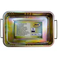 JBM Stahl Tablett Für Flüssigkeiten 23l