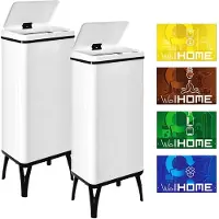 Wellhome Intelligente Mülleimer 60l 2 Einheiten