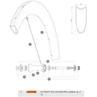 Mavic Comete Pro Carbon Sl Tubular 19 Front Felge