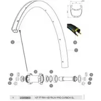 Mavic Ksyrium Pro Carbon Slc Disc Hr Vorderradfelge