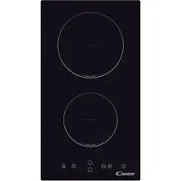 Candy Timeless CDH 30, Schwarz, Integriert, 28.8 cm, Keramik, Glaskeramik, 2 Zone(n)