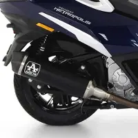 Arrow Urban Aluminium Dark With Carbon End Cap Peugeot Metropolis 400 ´17-21 Homologierter Schalldämpfer