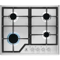 Electrolux EGS6426SX, Edelstahl, Integriert, Gaskochfeld, Edelstahl, 4 Zone(n), 4 Zone(n)
