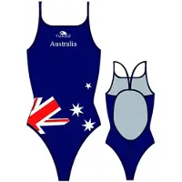 Turbo Australia Flag Badeanzug Mit Dünnen Trägern