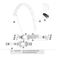 Mavic Ksyrium Elite Disc/disc Ust 2017 Speichen 12 Einheiten