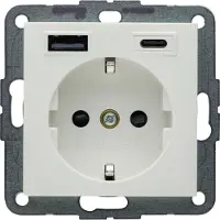 Hager Steckdose SCHUKO/USB AC 20W PD S.1 pwm