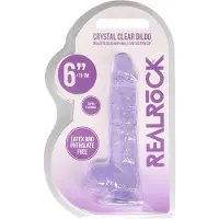 Realrock - transparenter realistischer Dildo - lila (15cm)