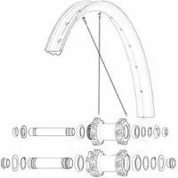 Mavic Kit 14 Front Edeemax 27.5´´ Speichen