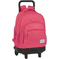 Safta Big Compact Detachable 33l Rucksack Mit Rollen Rosa Rosa One Size