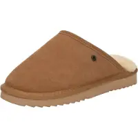 Warmbat Pantoffel Classic Unisex Suede Cognac-Schoenmaat 37