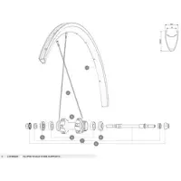 Mavic Ellipse Rear Axle And Fork Supports Lager