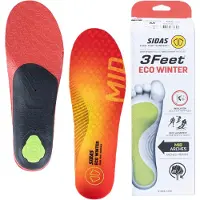 Sidas 3feet Eco Winter Mid, Einlegesohle, rot