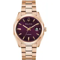 Bulova 97B234 Herrenuhr Automatik Surveyor Roségoldfarben/Lila