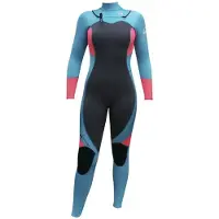 Kynay Ultra Stretchy Surfing 3/2 Mm Neoprenanzug Mit Langem Arm Und Reißverschluss Am Brustkorb Für Damen