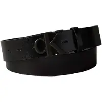 Calvin Klein Ledergürtel "MONOGRAM BUCKLE 35MM" Größenverstellbar