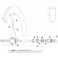 Mavic Comete Pro Carbon Sl Tubular 19 Rear Felge