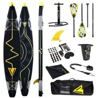 Yellowv Stand Up Paddle Board - SUP BOARD aufblasbar (13 Fuß / 400 cm) Heartbeat 13 "Tugela" - Sport