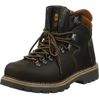 Dockers by Gerli by Gerli Herren Leder Stiefel gefüttert Braun